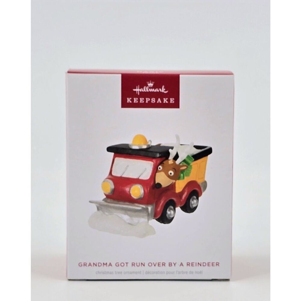 Hallmark Keepsake Christmas Ornament Grandma Got Runover by a Reindeer Sound